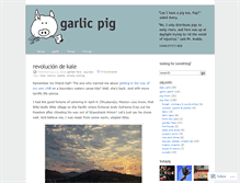 Tablet Screenshot of garlicpig.com